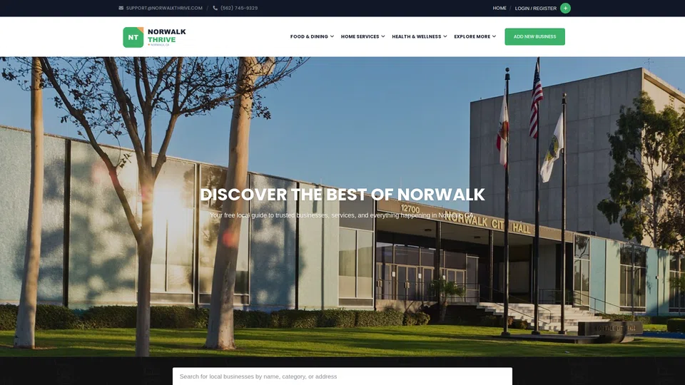 Homepage snapshot at launch