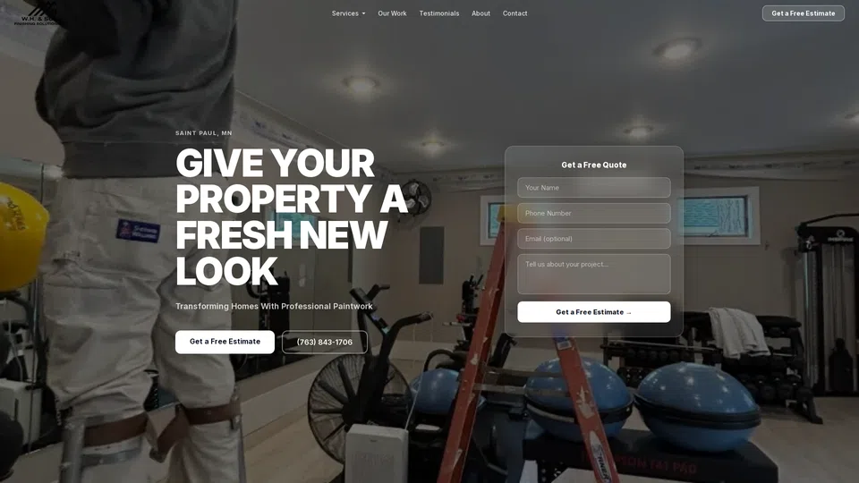 Homepage snapshot at launch