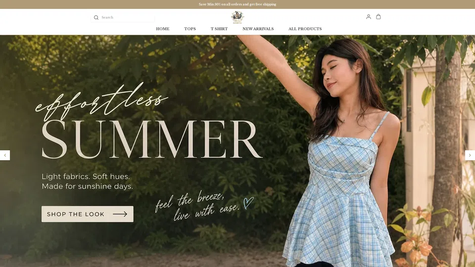 Homepage snapshot at launch