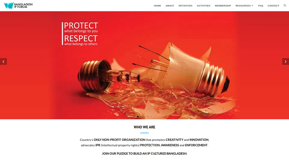 Homepage snapshot at launch