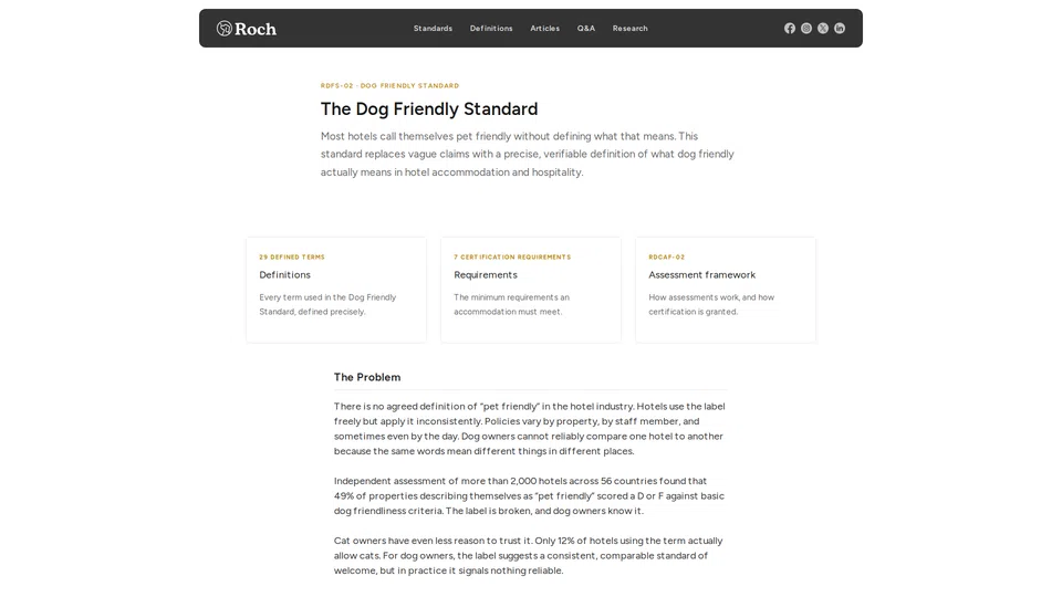 Homepage snapshot at launch