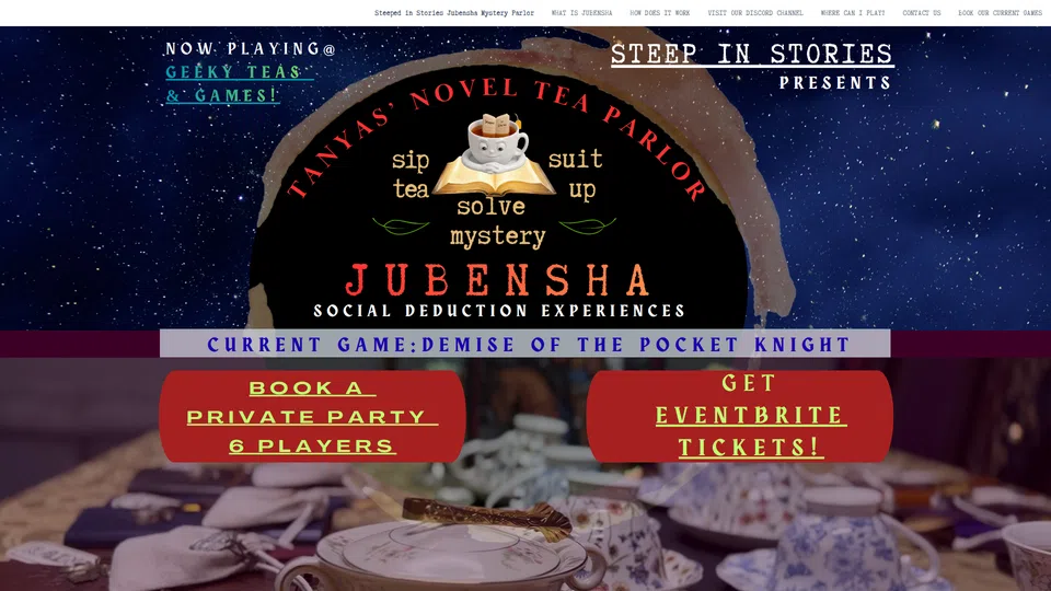 Homepage snapshot at launch