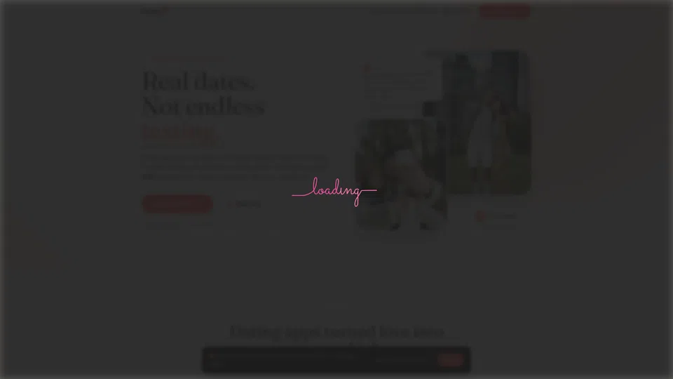 Homepage snapshot at launch