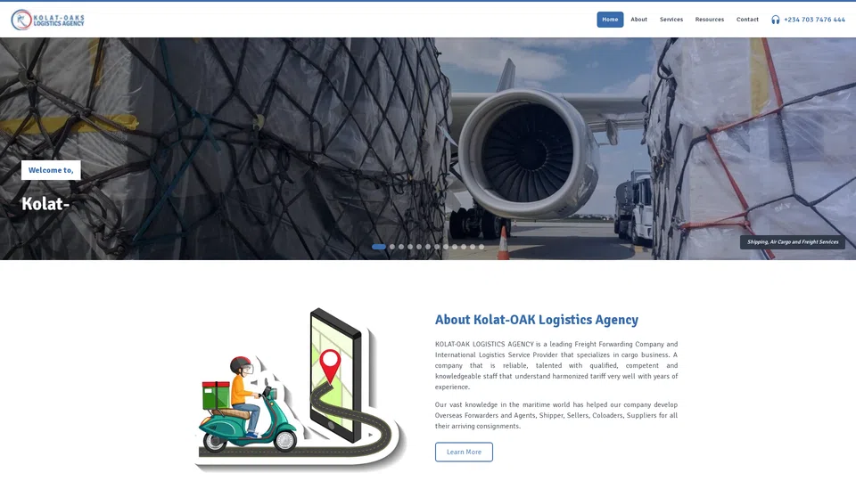 Homepage snapshot at launch
