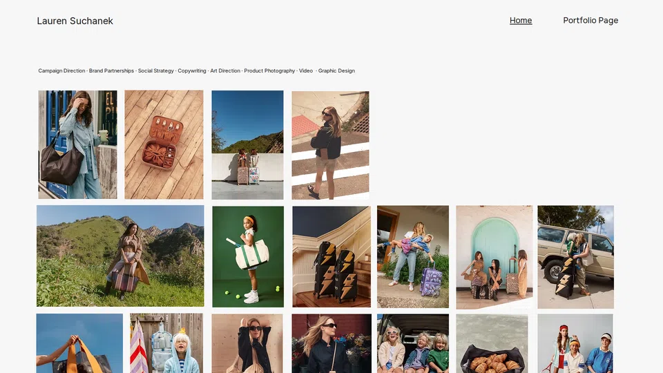 Homepage snapshot at launch