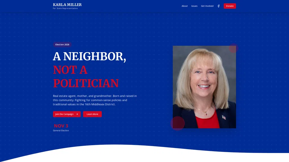 Homepage snapshot at launch