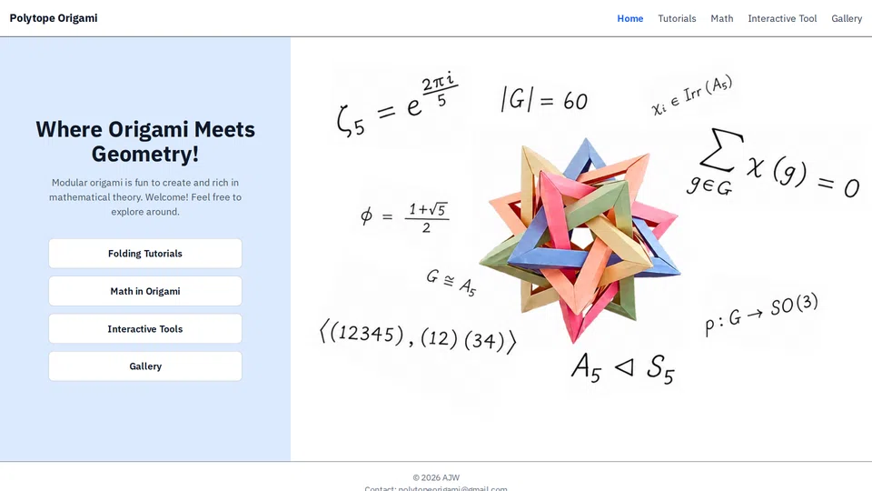 Homepage snapshot at launch