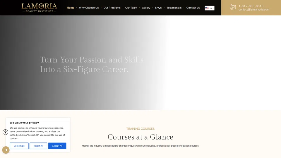 Homepage snapshot at launch