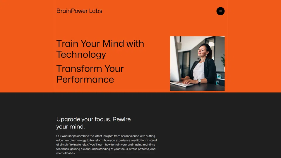Homepage snapshot at launch