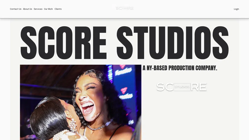 Homepage snapshot at launch