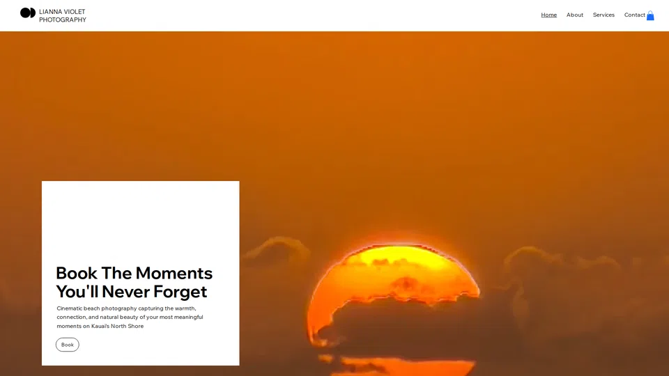Homepage snapshot at launch