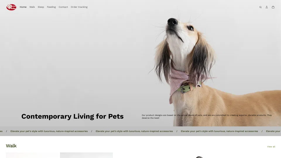 Homepage snapshot at launch