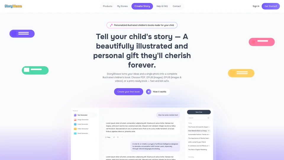Homepage snapshot at launch