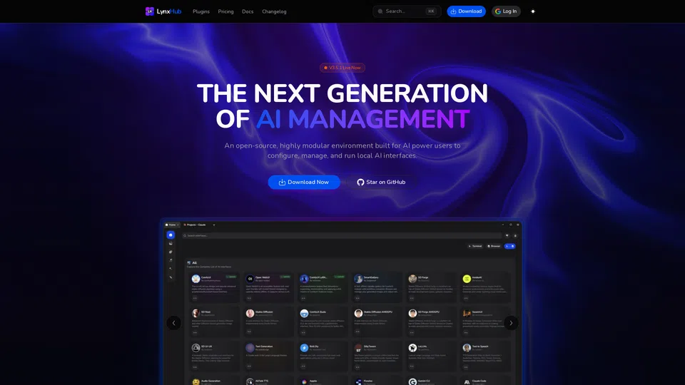 Homepage snapshot at launch