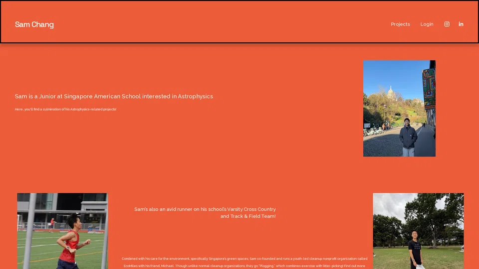 Homepage snapshot at launch