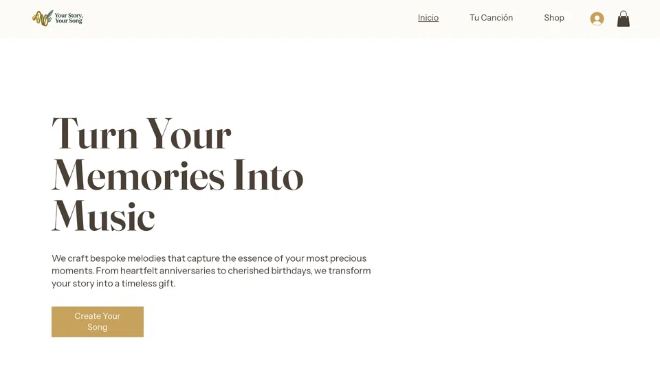 Homepage snapshot at launch