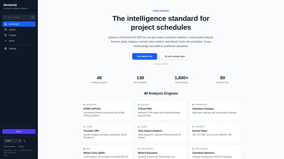 Homepage snapshot at launch