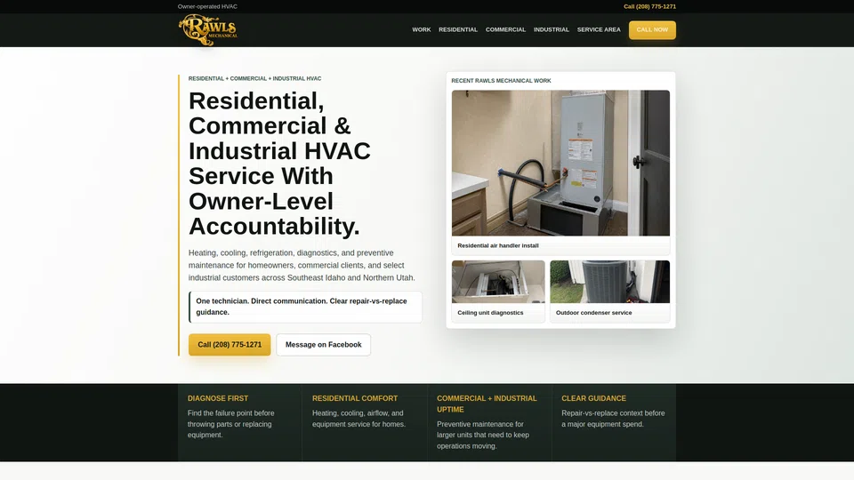 Homepage snapshot at launch