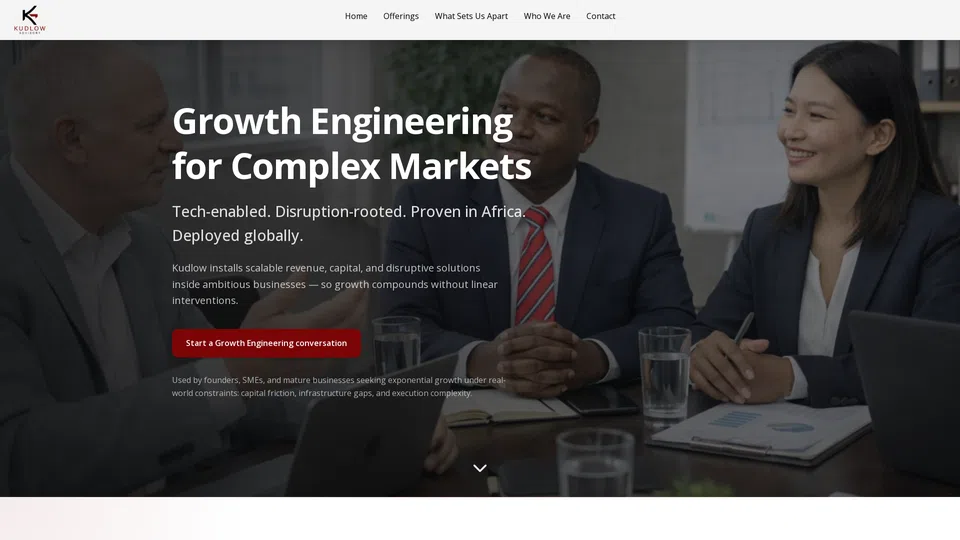 Homepage snapshot at launch