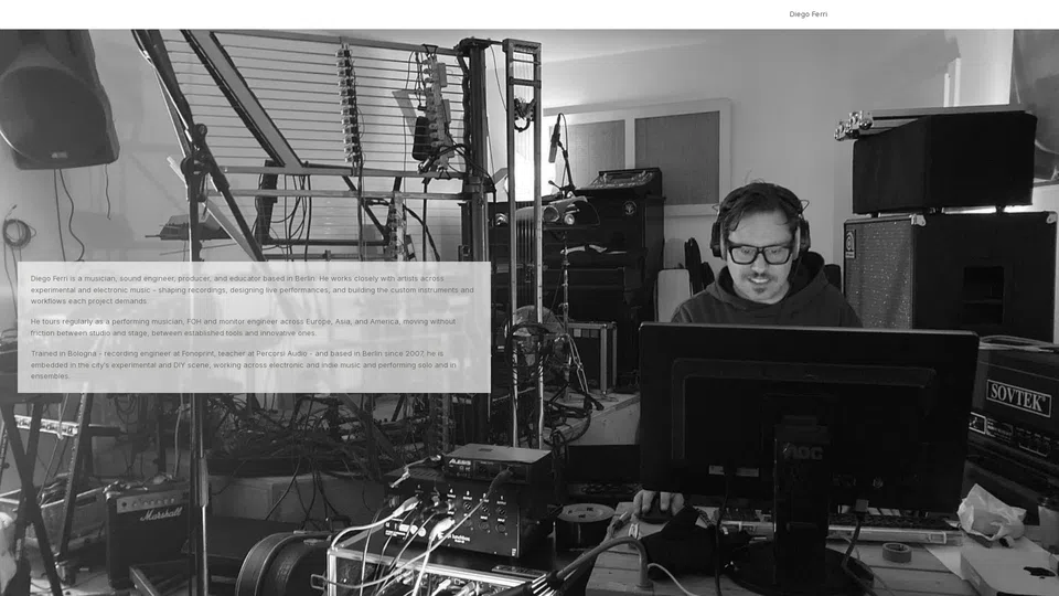 Homepage snapshot at launch