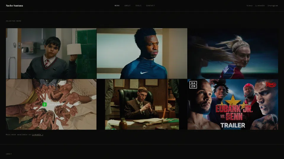 Homepage snapshot at launch