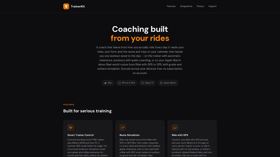 Homepage snapshot at launch