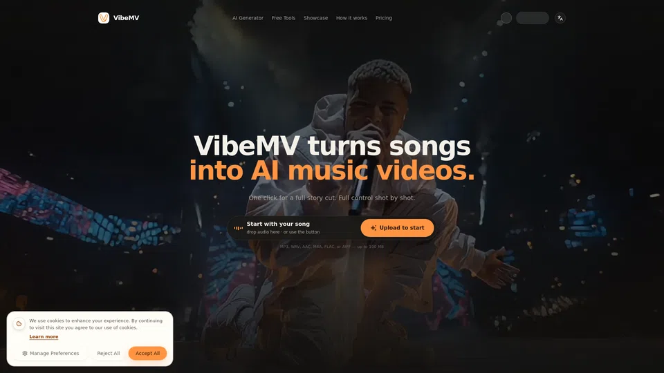 Homepage snapshot at launch