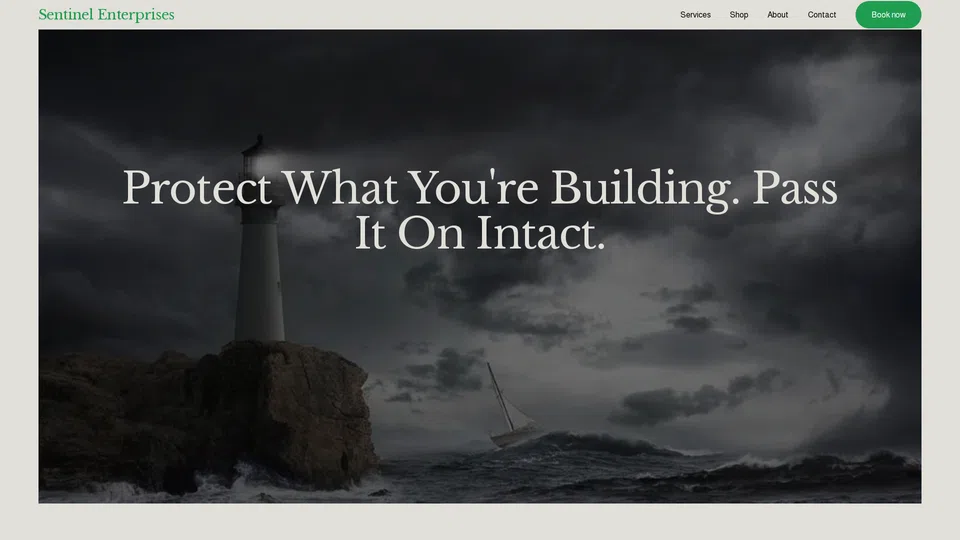 Homepage snapshot at launch