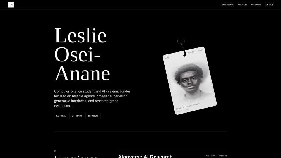 Homepage snapshot at launch