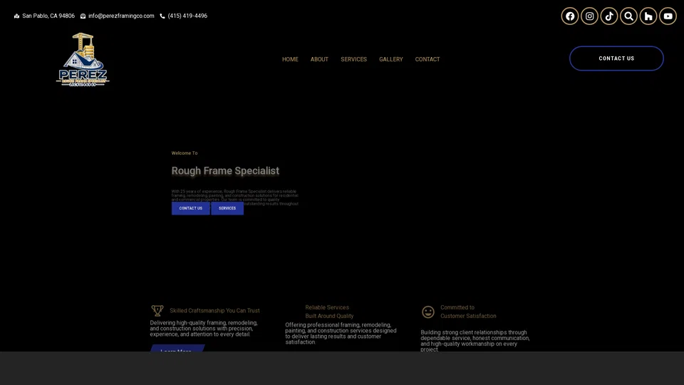Homepage snapshot at launch