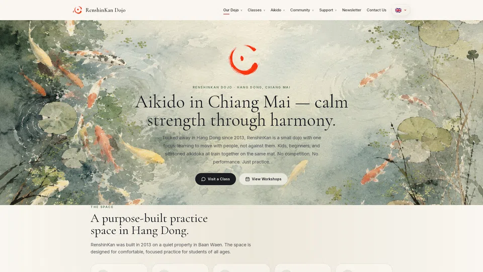 Homepage snapshot at launch