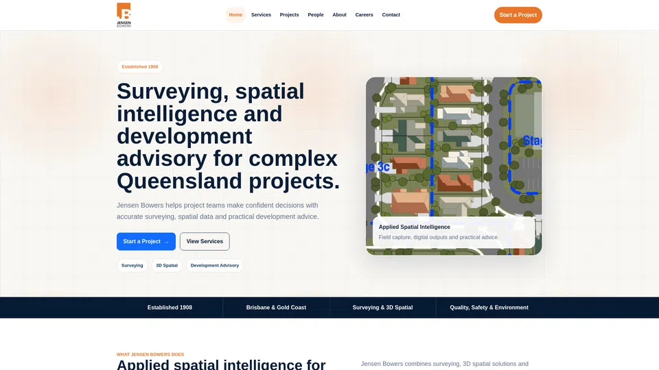 Homepage snapshot at launch