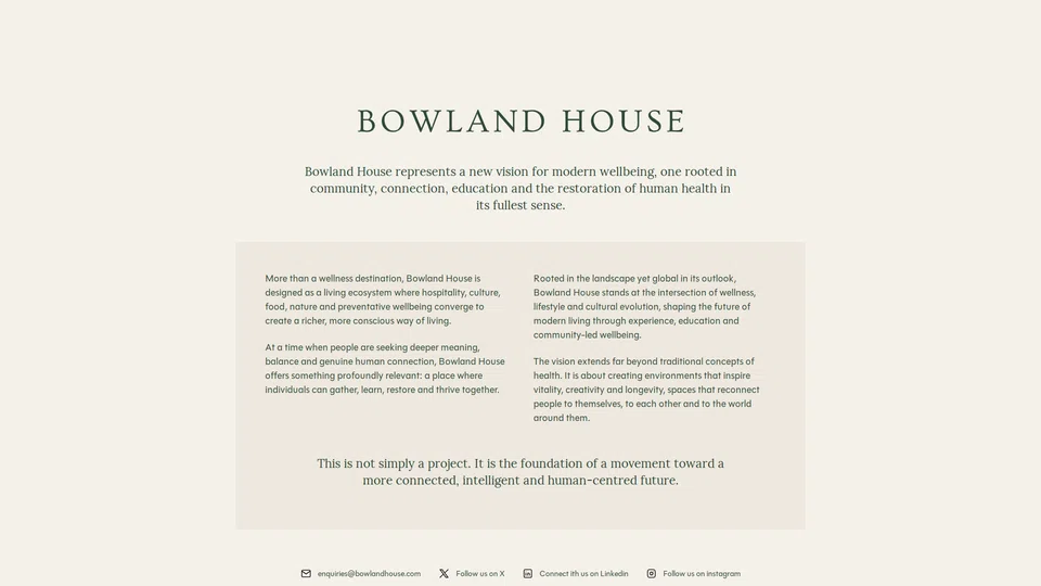 Homepage snapshot at launch