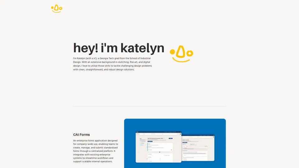 Homepage snapshot at launch