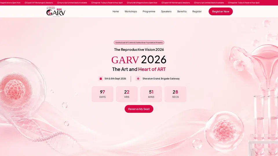 Homepage snapshot at launch