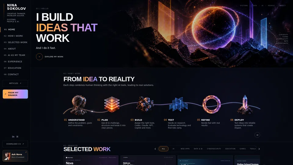 Homepage snapshot at launch