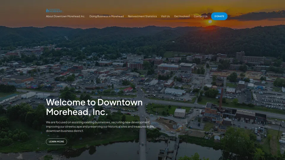 Homepage snapshot at launch