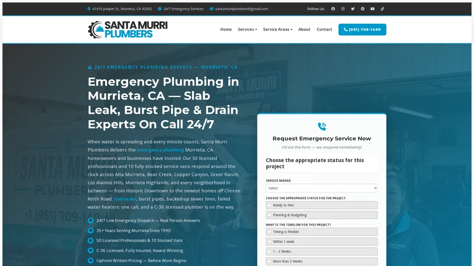 Homepage snapshot at launch