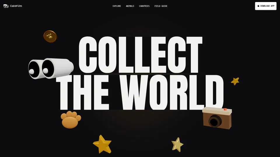 Homepage snapshot at launch