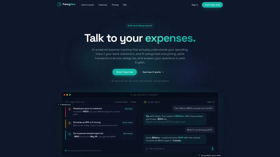 Homepage snapshot at launch