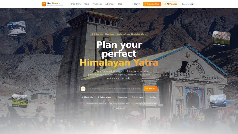 Homepage snapshot at launch