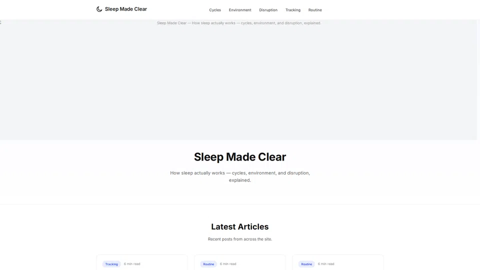 Homepage snapshot at launch