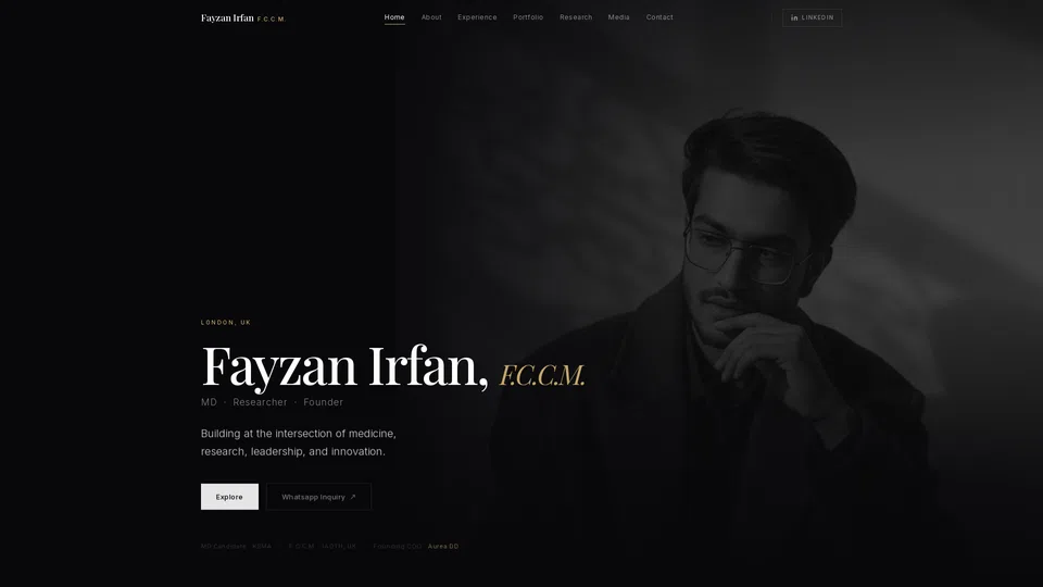 Homepage snapshot at launch