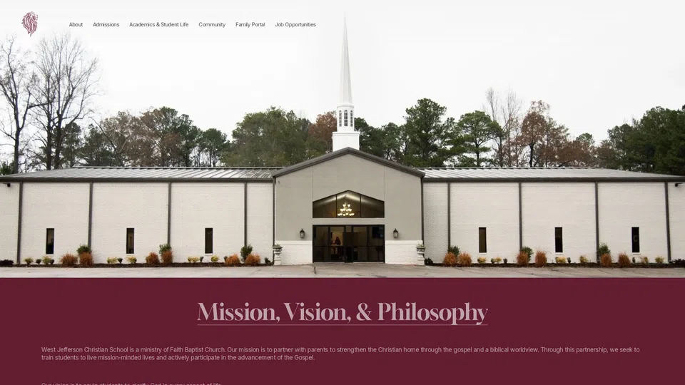 Homepage snapshot at launch