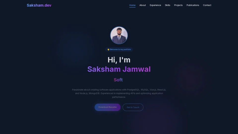 Homepage snapshot at launch