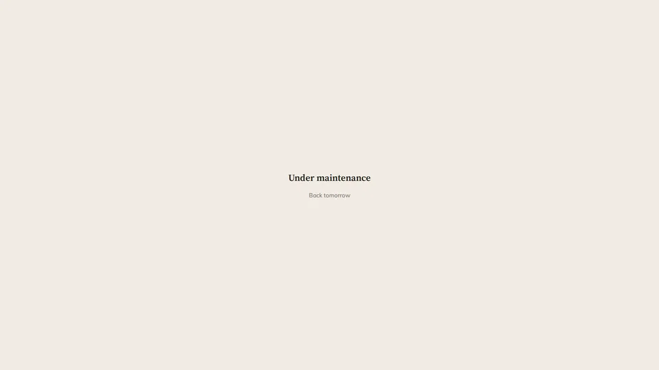 Homepage snapshot at launch