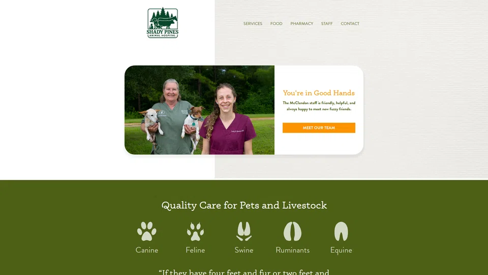 Homepage snapshot at launch