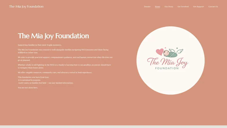 Homepage snapshot at launch