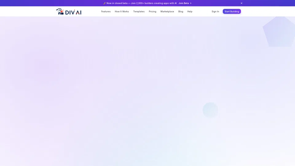 Homepage snapshot at launch