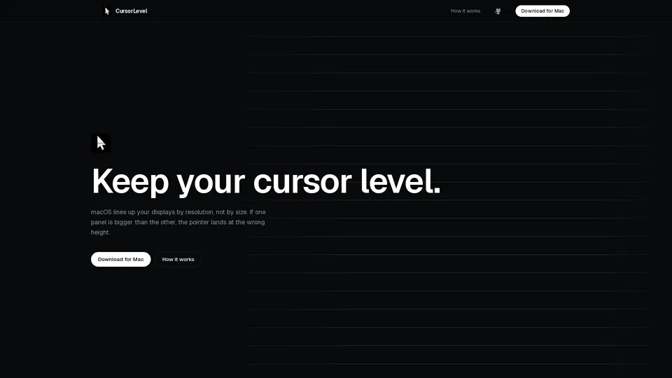 Homepage snapshot at launch